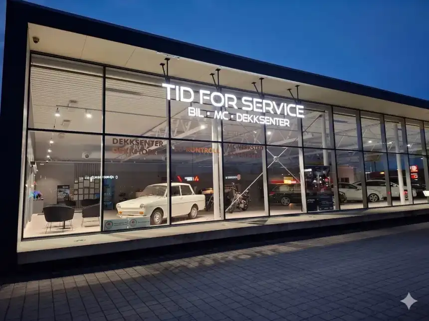 Tid for Service AS – fasaden i Skien